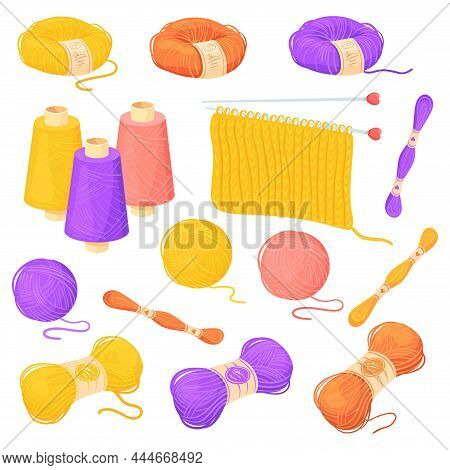 Cartoon Wool Threads. Clew Thread Bobbin For Yarn, String Roll Knit Ball, Skein Rope, Natural Woolen