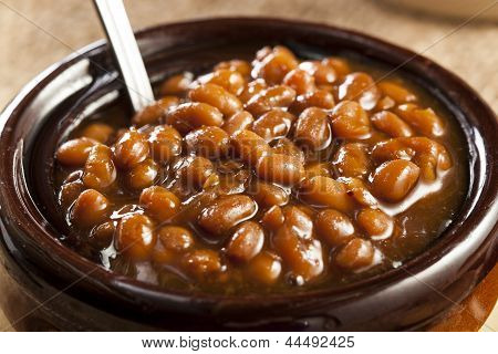 Domácí gril pečené fazole