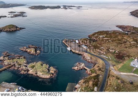 Aerial View Of Kincasslagh In County Donegal - Ireland