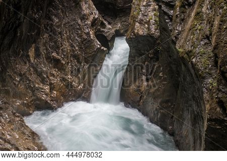 Waterfalls At The Sigmund Thun Klamm Next To Saalbach Hinterglemm In Asutria