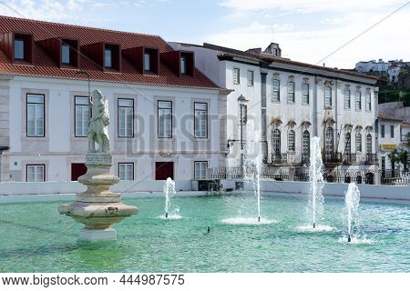 Estremoz, Portugal - August 31, 2021: Gadanha Lake In The Medieval Village Of Estremoz In Alentejo R