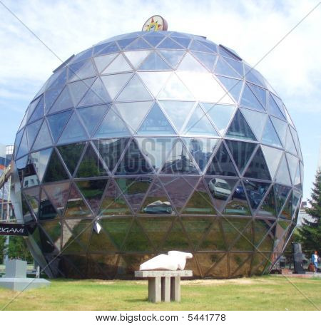 A Globe-like Building In Novosibirsk