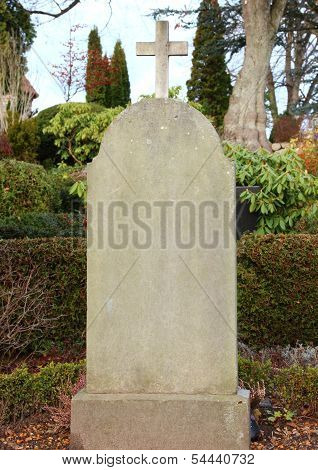 Headstone At Graveyard Without Any Name