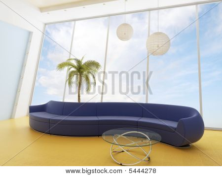 Sofá en un Interior moderno