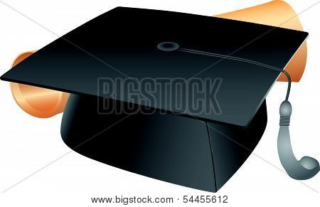 Student Hat And Diploma