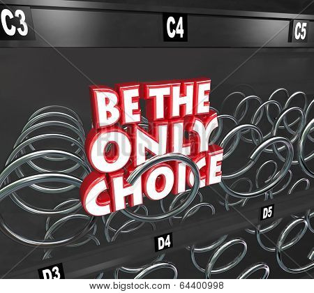 Be Only Choice Words Snack Vending Machine Competitive Advantage