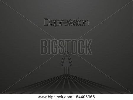 Wallpaper With Depression Symbolic