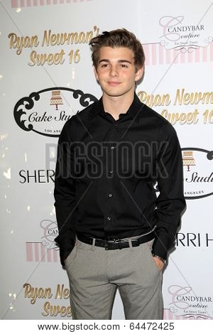 LOS ANGELES - APR 27:  Jack Griffo at the Ryan Newman's Glitz and Glam Sweet 16 birthday party at Emerson Theater on April 27, 2014 in Los Angeles, CA