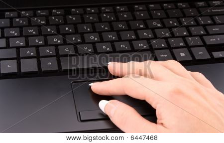 Közelkép a belép kulcs-ra Laptop billentyűzet