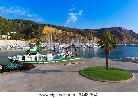 Javea Xabia marina Club Nautico in Alicante Mediterranean of spain