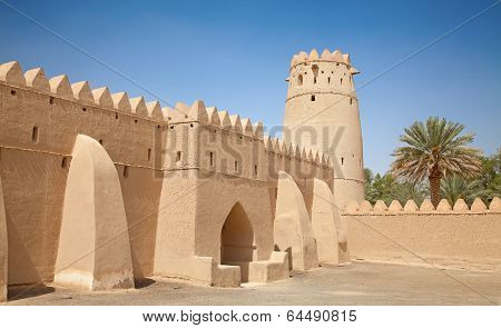 Famous Jahili fort in Al Ain oasis, United Arab Emirates