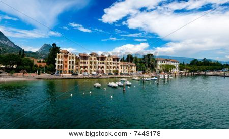 Lago Di Garda İtalya erken Bahar