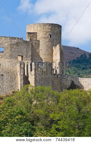 Panoramic view of Brienza. Basilicata. Italy.