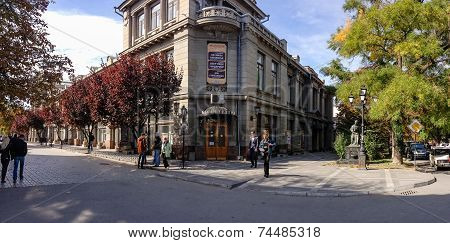 Simferopol, Ukraine - Oct 7, 2014: Crimean Russian Drama Theater Opens Its 196Th Year Of Operation A