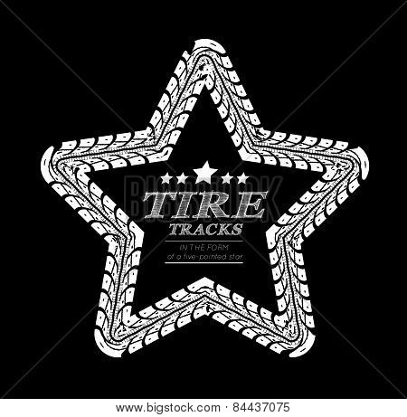 Tire tracks frame