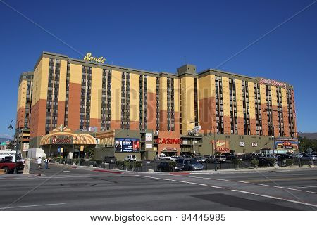 Reno, Usa - August 12: Sands Hotel And Casino On August 12, 2014 In Reno, Usa.  Reno Is The Most Pop