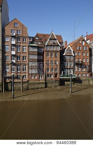 Hamburg - Old Houses At The Nicolai Fleet