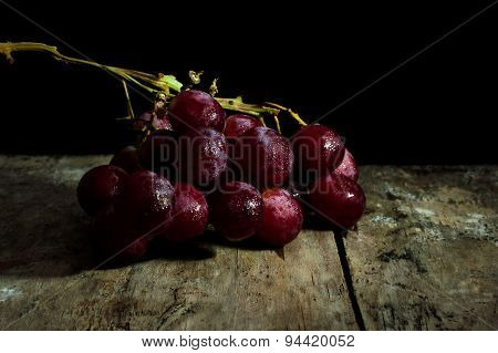 Wine Grapes Light Painting