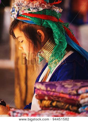 Long Neck Woman In Thailand