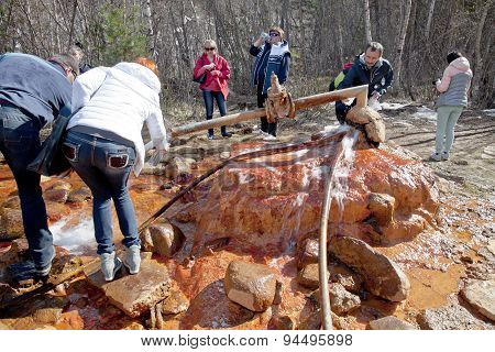 Stream With Mineral Water Seltzer