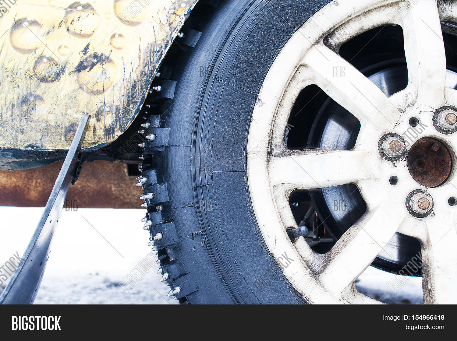 Car Wheels Spikes Image & Photo (Free Trial) Bigstock