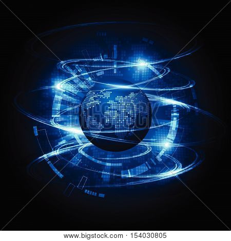 vector abstract background technology space illustration communication