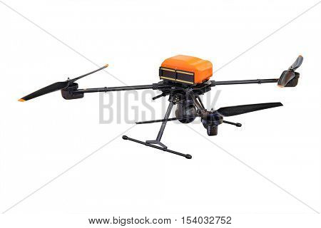 pilotless copter drone isolated