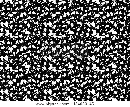 Vector seamless pattern. Modern black and white texture.
