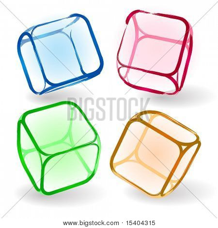 Cubos. Vector.