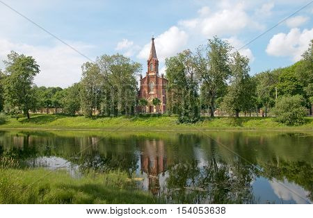 Tsarskoye Selo (Pushkin). Saint-Petersburg. Russia. Lutheran Church of Resurrection of Jesus (Evangelical Lutheran Church of Ingria).