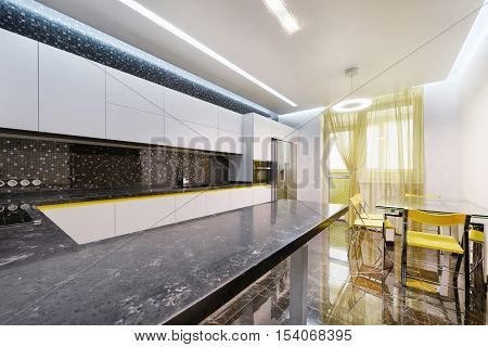 Russia,Moscow region -kitchen interior in luxury country house