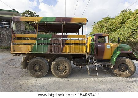 Military Camouflage Zil Truck