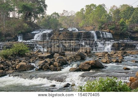 Tad Hang Waterfall, Bolaven Plateau, Laos, Asia