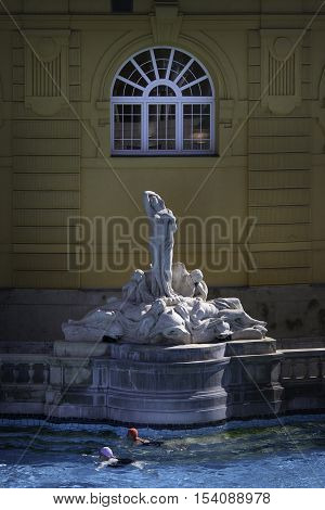 Budapest The Capital Of Hungary Crossed By The Danube River