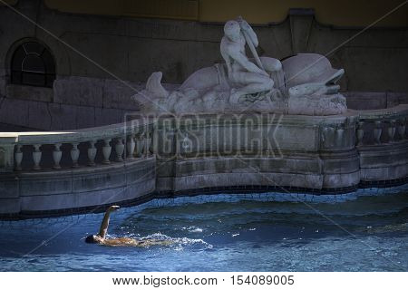 Budapest The Capital Of Hungary Crossed By The Danube River