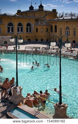 Budapest The Capital Of Hungary Crossed By The Danube River