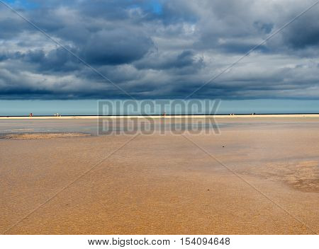 The famous lagoon in Risco El Paso at Playas de Sotavento Fuerteventura