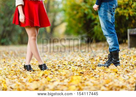 Young Lady Meeting Rough Boy.
