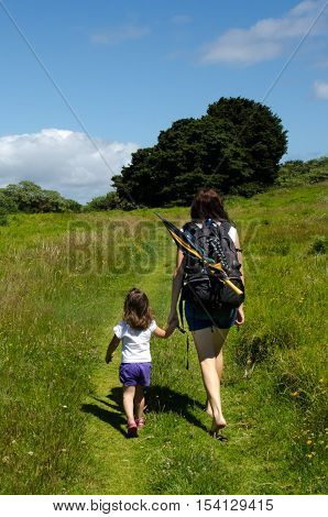 Mother And Daughter Travels Together