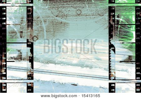 フィルム ストリップ グランジ背景