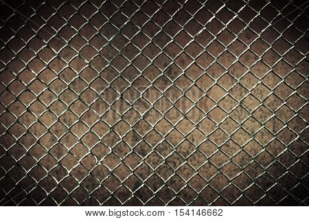 seamless tileable chain link fence wall in background