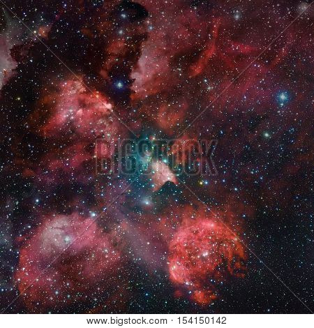 The Cat's Paw Nebula In Space.
