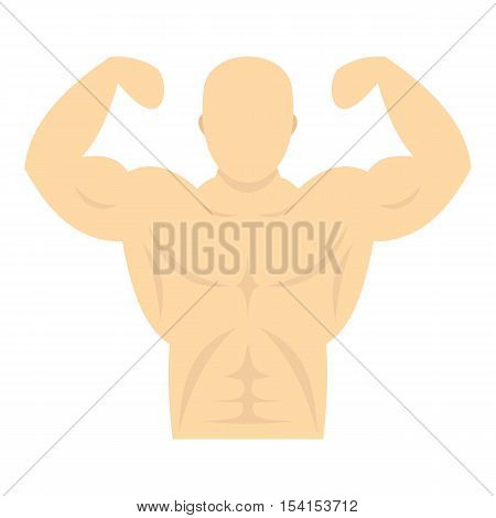 Athlete icon. Flat illustration of athlete vector icon for web