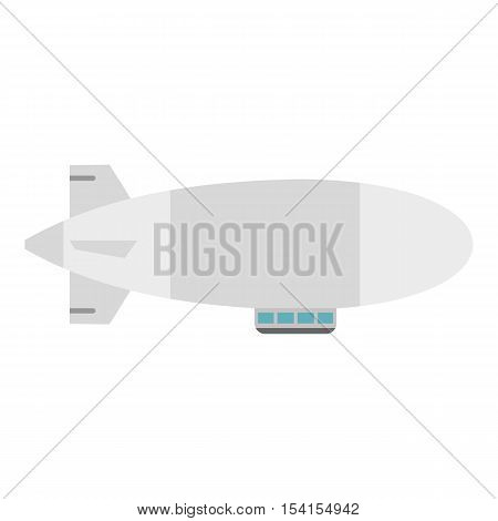Airship icon. Flat illustration of airship vector icon for web