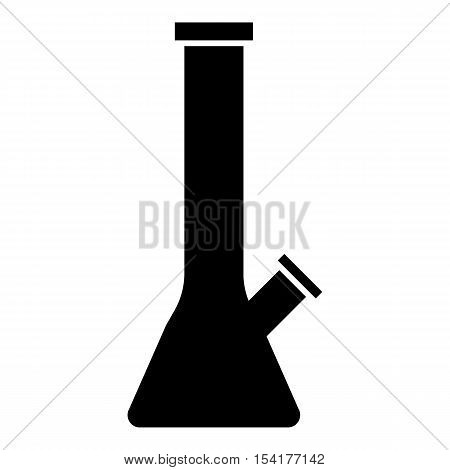 Glass bong for smoking marijuana icon. Simple illustration of glass bong for smoking marijuana vector icon for web