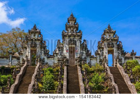 Lempuyang temple - Bali Island Indonesia - travel and architecture background