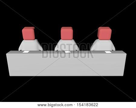 Image Rapporteur concepts in the classroom. 3d render.