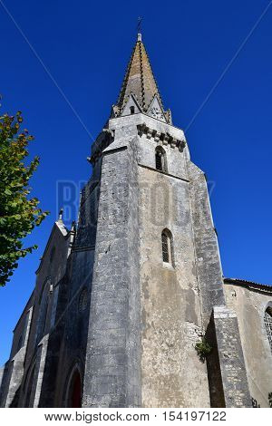 Sainte Marie de Re France - september 25 2016 : the Notre Dame church
