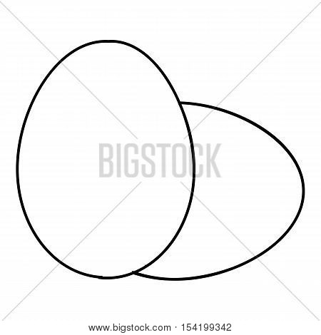 Eggs icon. Outline illustration of eggs vector icon for web
