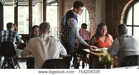 Restaurant Chilling Out Classy Lifestyle Reserved Concept